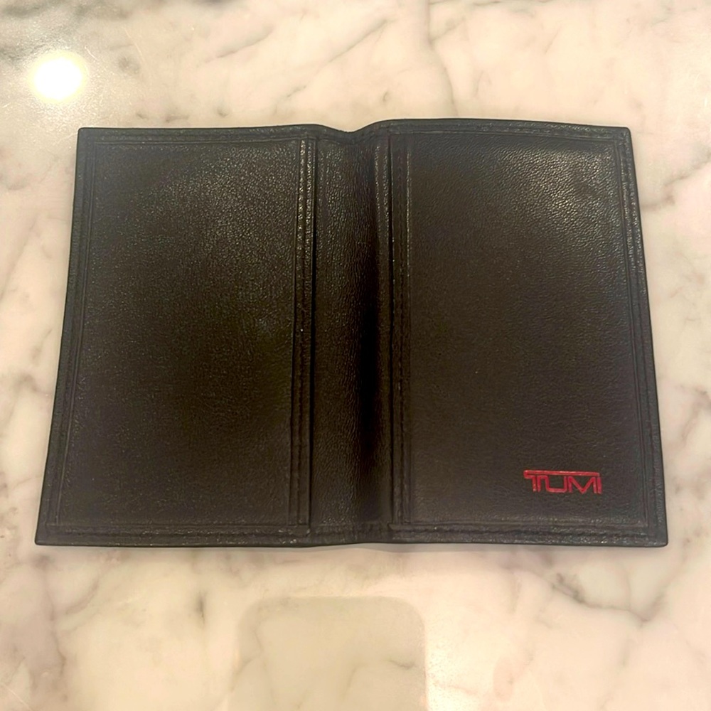 Tumi leather card holder